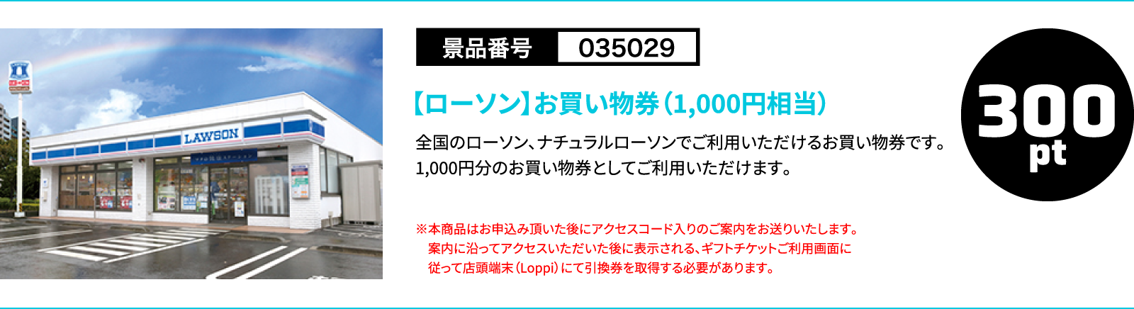 【ローソン】お買い物券（1,000円相当）